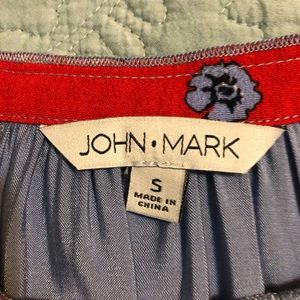 Blue John Mark Tunic Boho Top Small